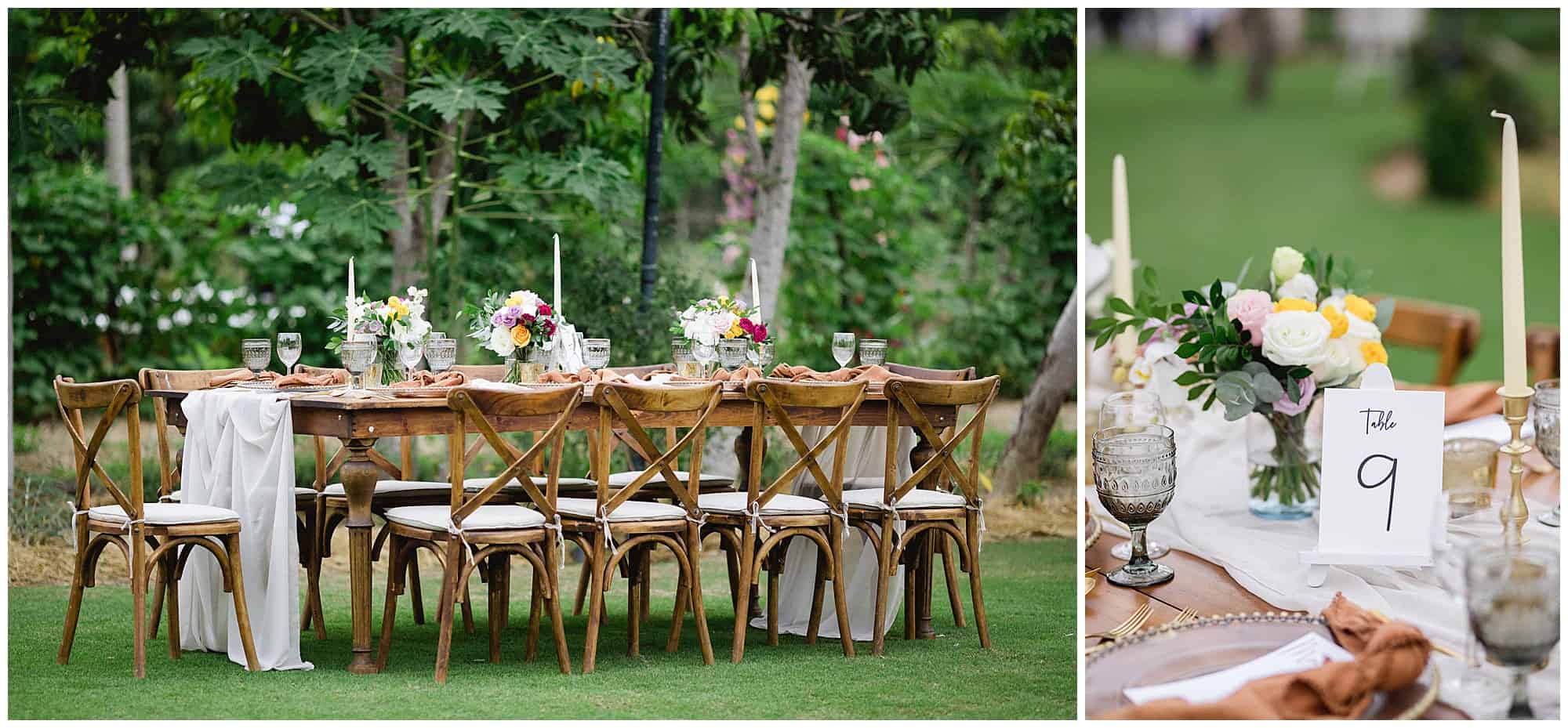 flora farms wedding reception